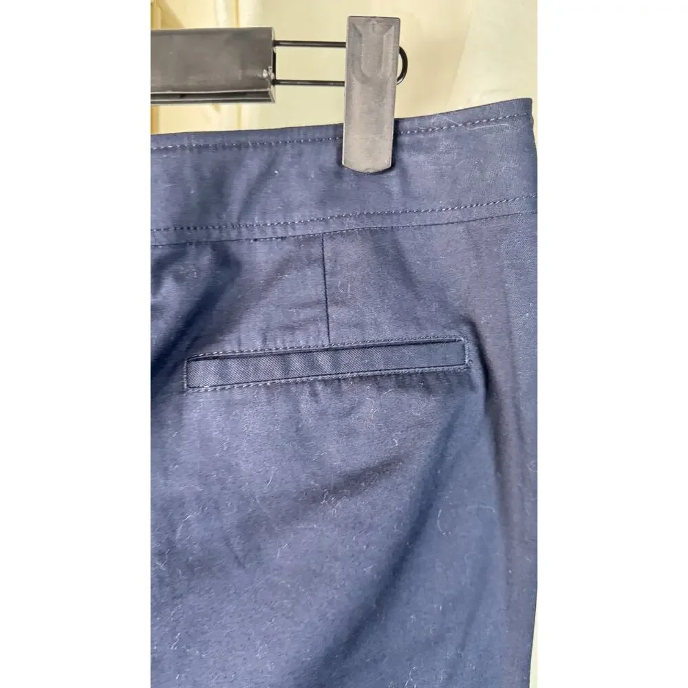 Tory Burch Trendy Straight Leg Cuffed Stretch Trousers, Size 8, NWT, MSRP $265